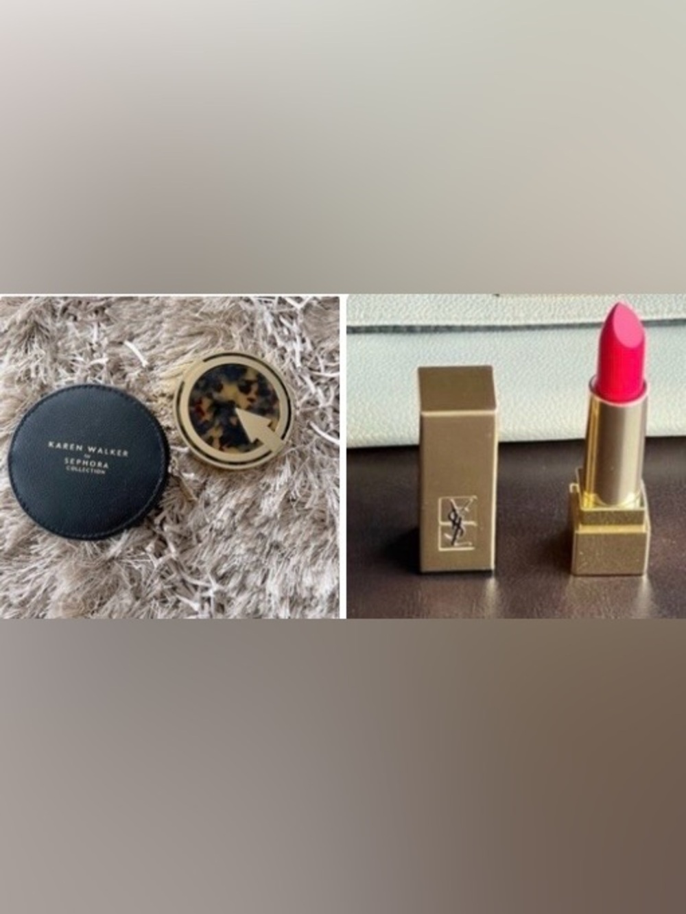 YSL Lipstick and Karen Walker Double Sided Mirror Bundle